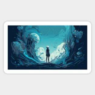 Sci Fi Art - Worlds Beyond Sticker